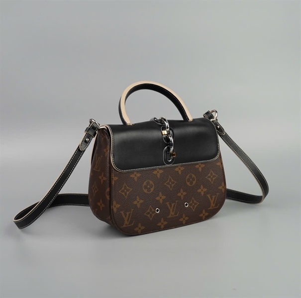 Túi LV hoa nâu nắp đen (PL2167) sz20 (HC) +