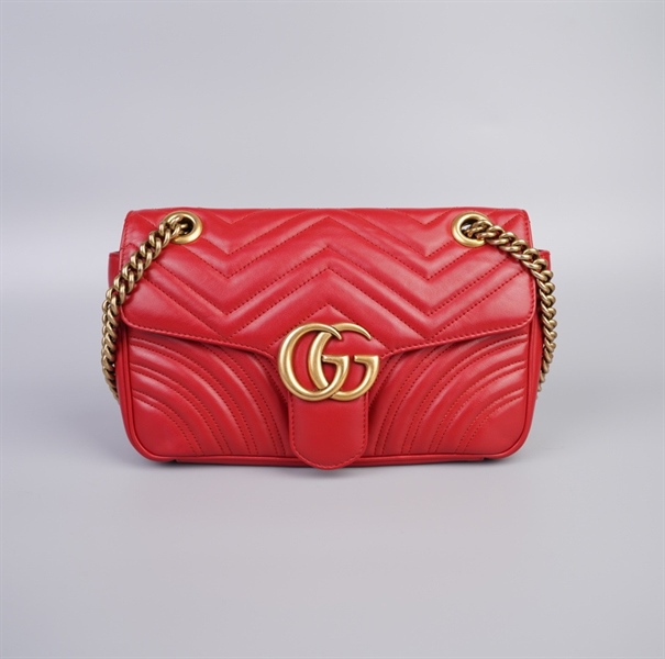 Túi GG marmont đỏ size 24 (TB) +