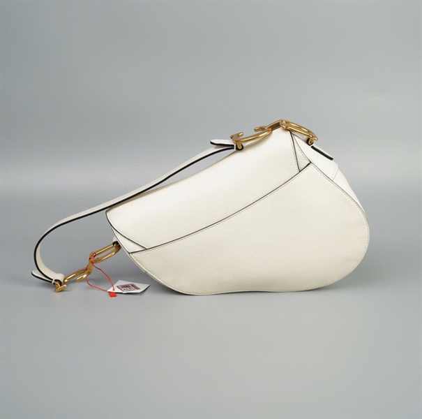 Túi Dior yên ngựa trắng lớn (TB) +