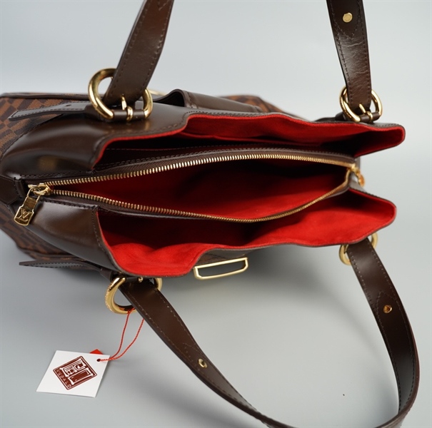 Túi LV ô vuông nâu khóa vàng size 40 (TB) +