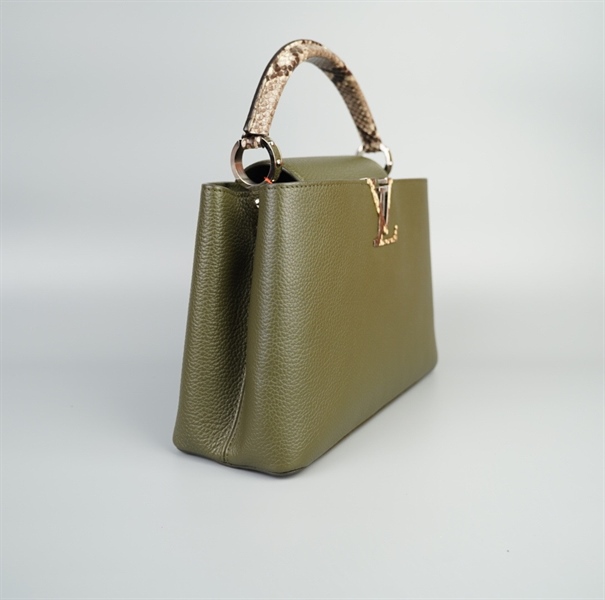 Túi LV Capu xanh rêu quai trăn size 30 (TB) +