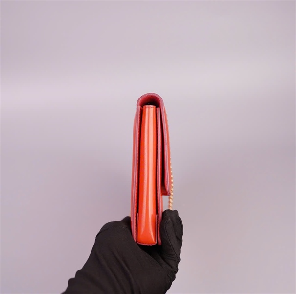 Túi Salvatove màu cam lòng đỏ đậm +