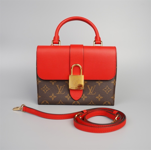 Túi LV hoa nâu nắp đỏ size 20 (LN) +