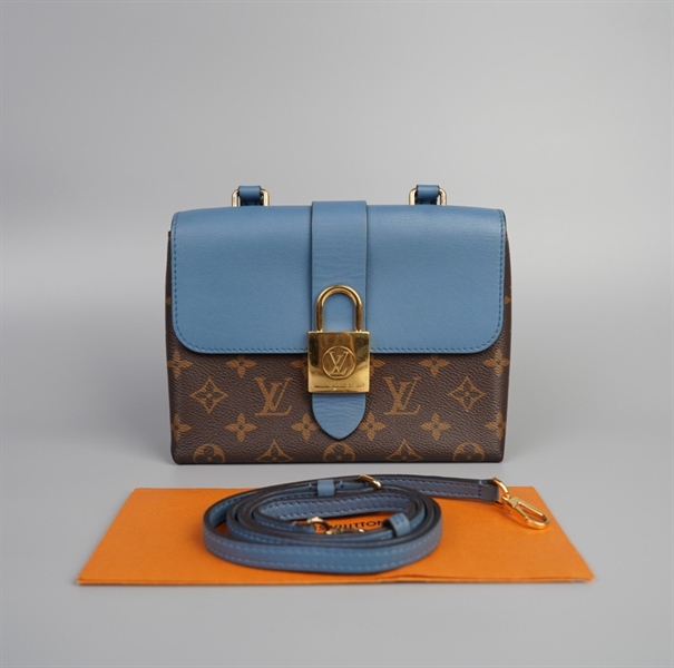 Túi LV hoa nâu nắp xanh size 20 (LN) +