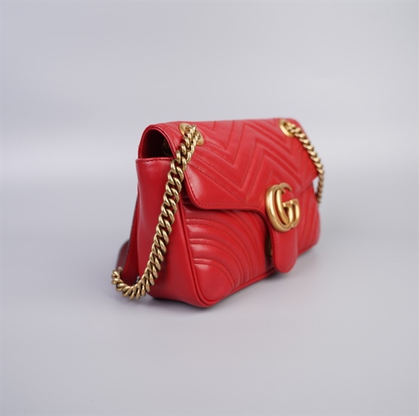 Túi GG marmont đỏ size 24 (TB) +