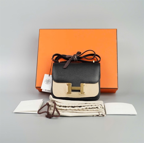 Túi Hermes đen size 18 (HC) KG+