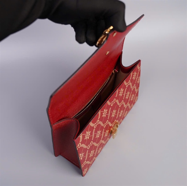 Túi GG Sylvie đỏ size 26 (TB) +