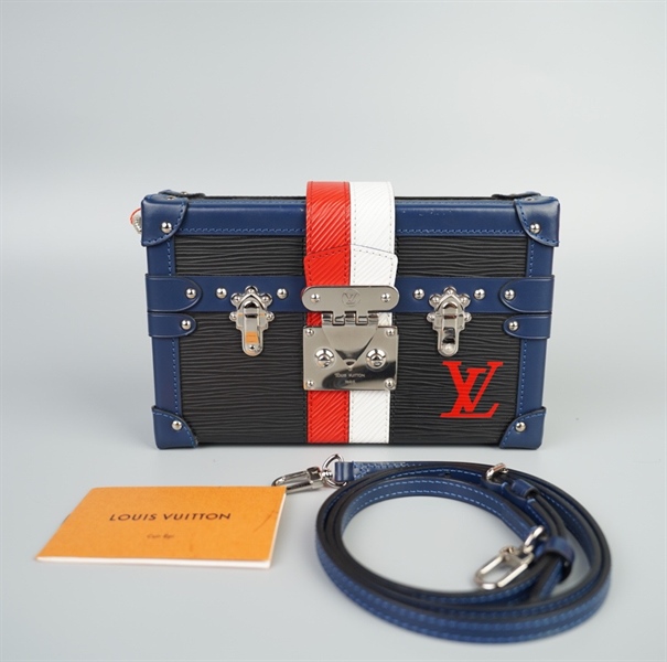 Túi LV trunk vân đen viền xanh đen size 20 (TB) +