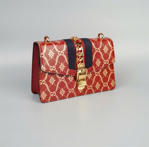 Túi GG Sylvie đỏ (F032512584) size 26 (TB)+