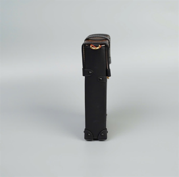 Túi LV trunk hoa nâu viền đen size 11 (TB)+