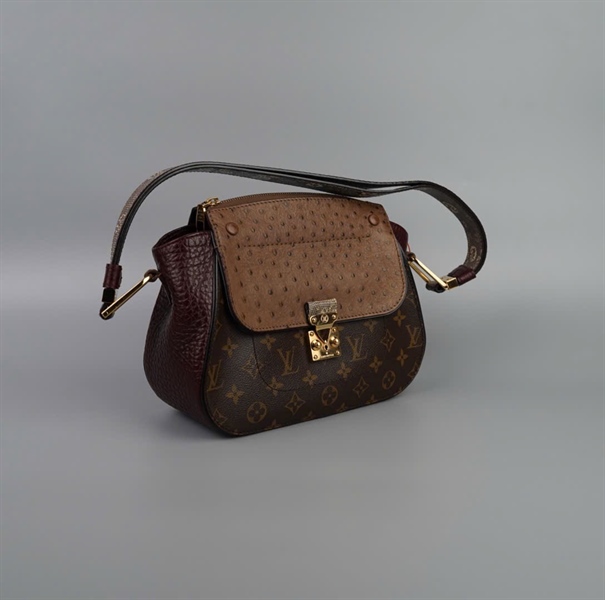 Túi LV hoa nâu phối xám size 25 (HC) +