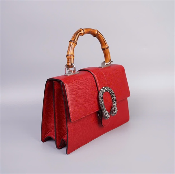 Túi GG Dionysus đầu rồng đỏ quai trúc size 26 (TB) +