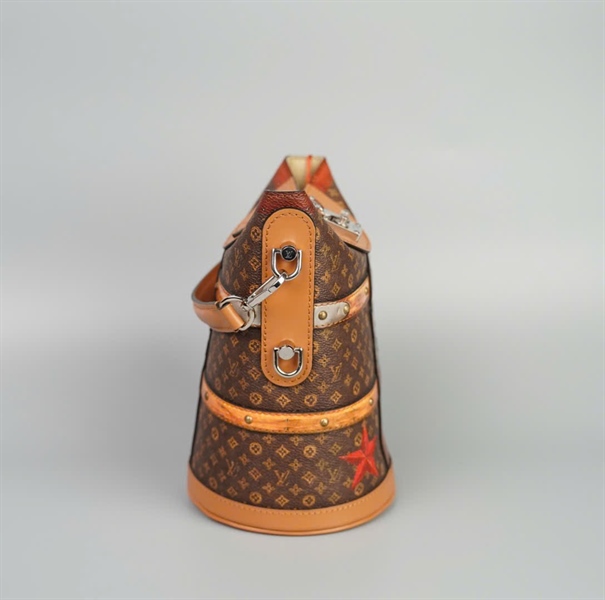 Túi LV Dufle trunk hoa nâu size 12 (HC) +