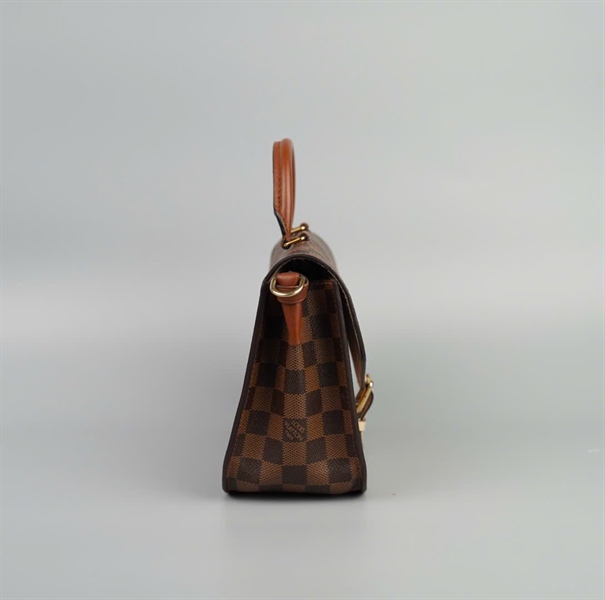 Túi LV ô vuông phối da nude size 24 (HC) +