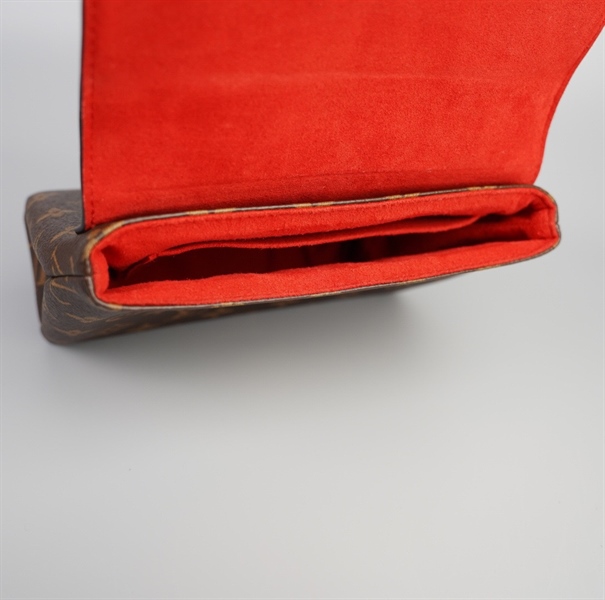 Túi LV hoa nâu lòng đỏ (LN) +