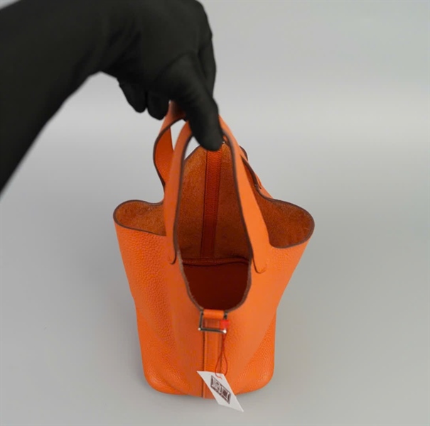 Túi Hermes cam size 18 (HC) +