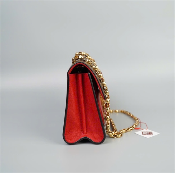 Túi LV Victoria hoa nâu phối đỏ size 26 (TB)+