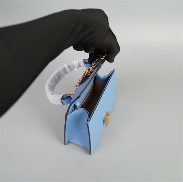 Túi GG Sylvie màu xanh (470221.525040) size 20 (TB) +