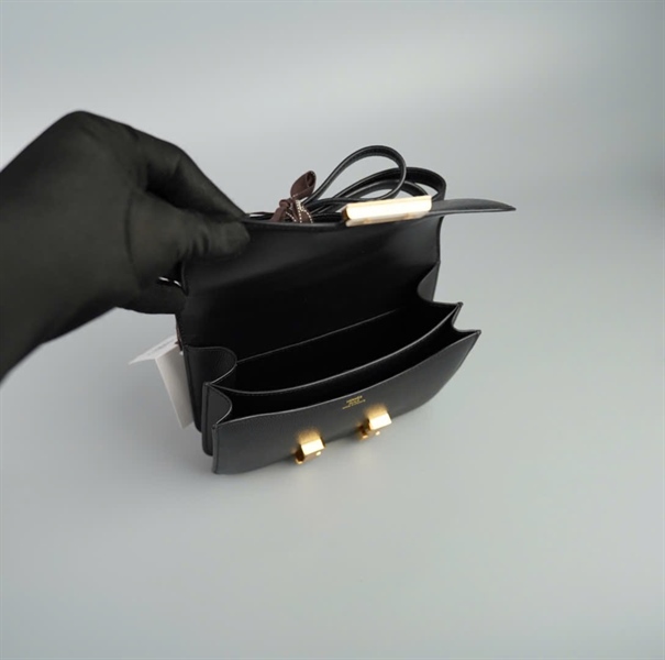 Túi Hermes đen size 18 (HC) KG+