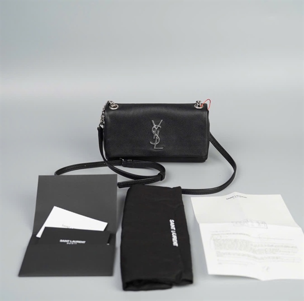Túi YSL đen size 17 (TB) +