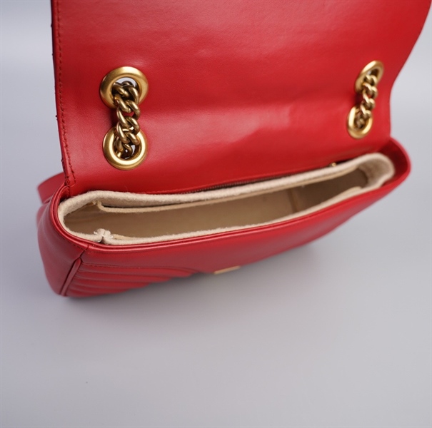 Túi GG marmont đỏ size 24 (TB) +