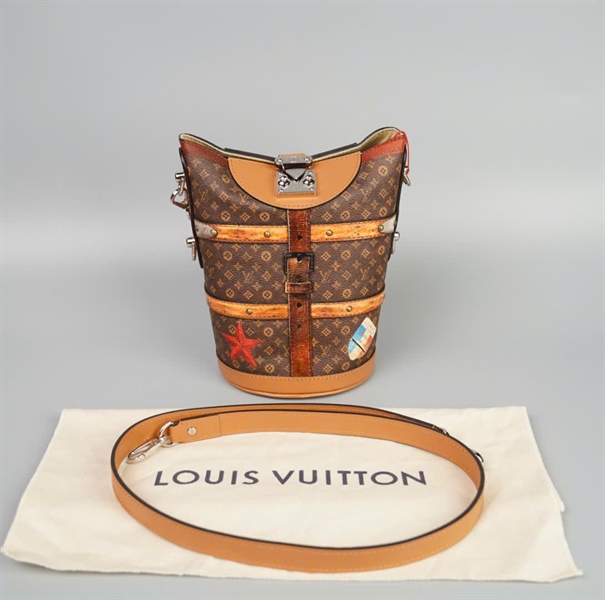 Túi LV Dufle trunk hoa nâu size 12 (HC) +