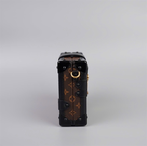 Túi LV trunk hoa nâu viền đen size 18 (HC) +