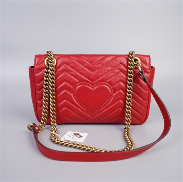 Túi GG marmont đỏ size 24 (TB) +