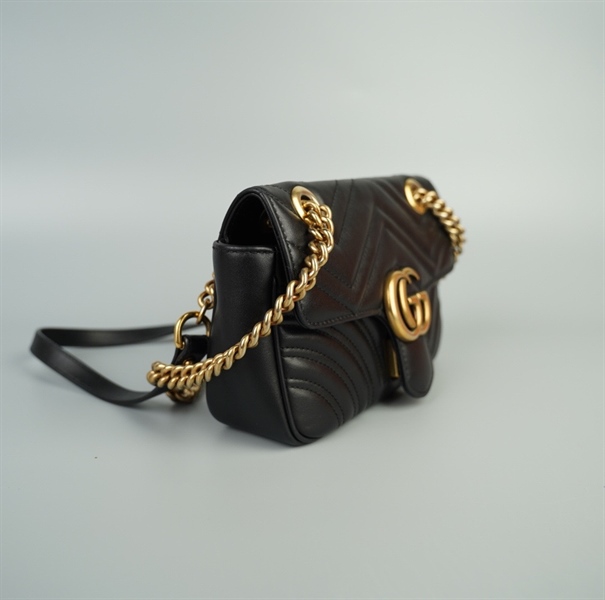 Túi GG marmont đen size 20 (TB) (G031650577) +