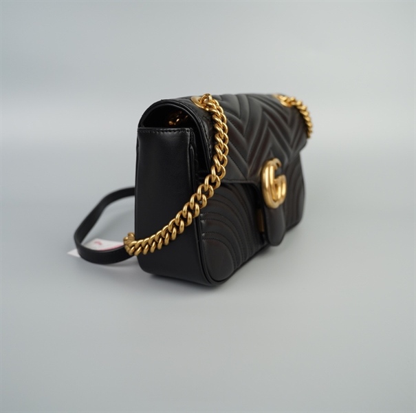 Túi GG Marmont đen size 26 (TB) KG+