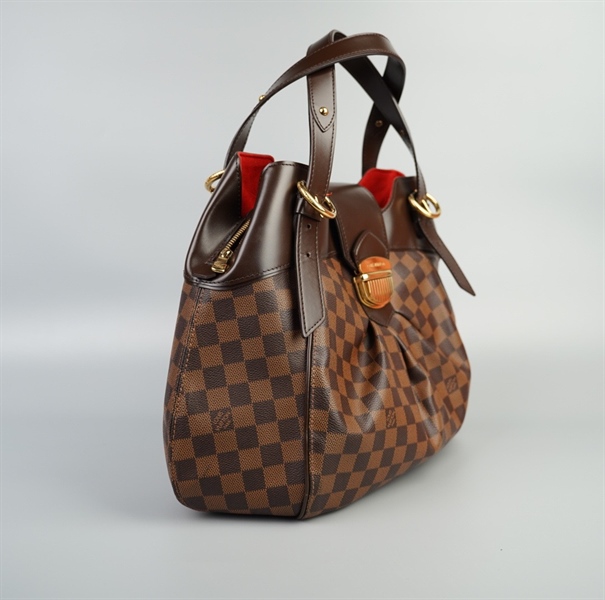 Túi LV ô vuông nâu khóa vàng size 40 (TB) +