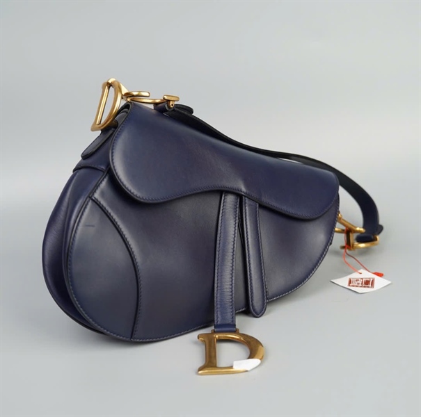 Túi Dior yên ngựa xanh đen (TB) +