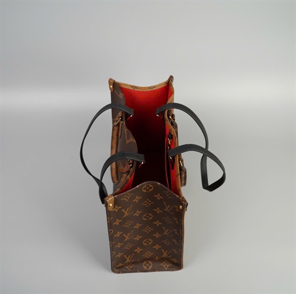 Túi LV onthego hoa nâu size 34 (LM4220) (HC) +