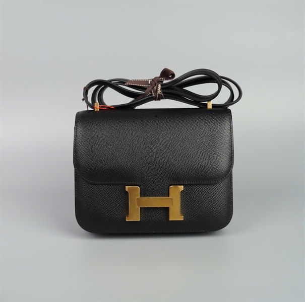 Túi Hermes đen size 18 (HC) KG+