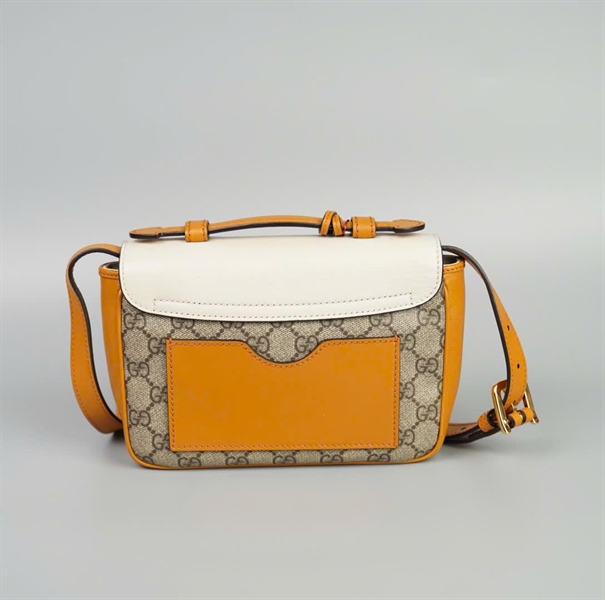 Túi GG xám phối vàng trắng size 20 (TB) +