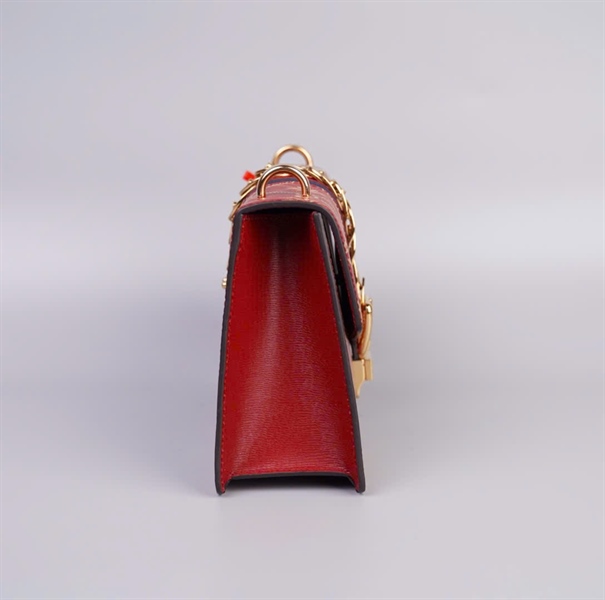 Túi GG Sylvie đỏ size 26 (TB) +