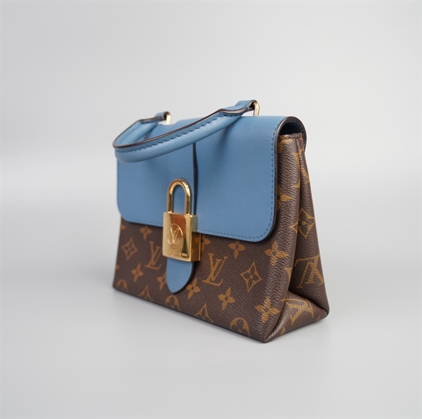Túi LV hoa nâu nắp xanh size 20 (LN) +