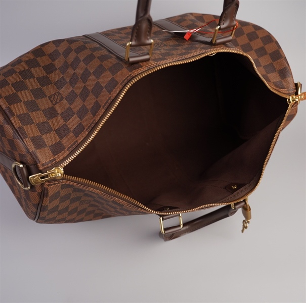 Túi LV du lịch xách tay ô vuông nâu KG+