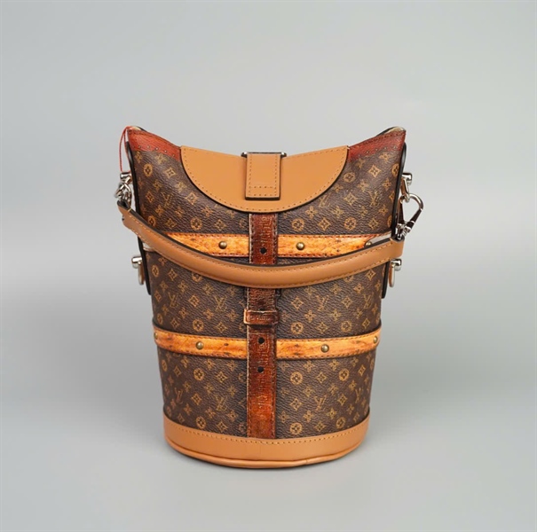 Túi LV Dufle trunk hoa nâu size 12 (HC) +