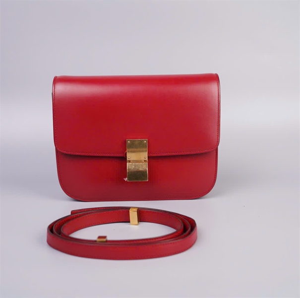 Túi Celine đỏ size 23 (TB) +