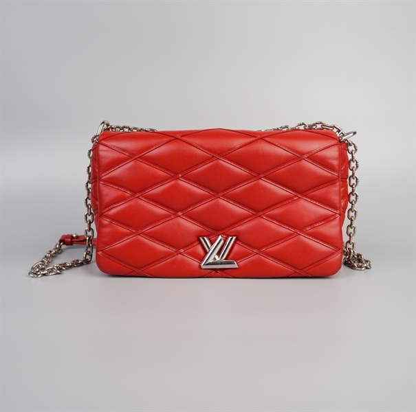 Túi LV đỏ khóa xoay size 26 (LN) +