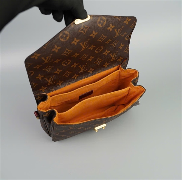 Túi LV metis hoa nâu quai đan chéo (HC) size 24 +