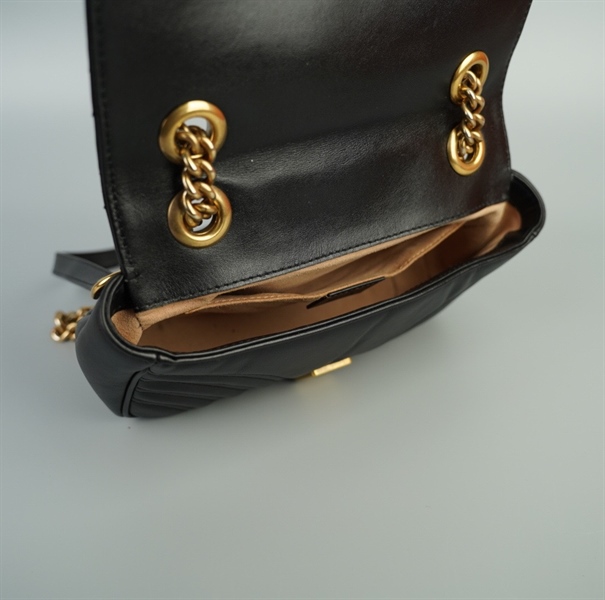 Túi GG marmont đen size 20 (TB) (G031650577) +