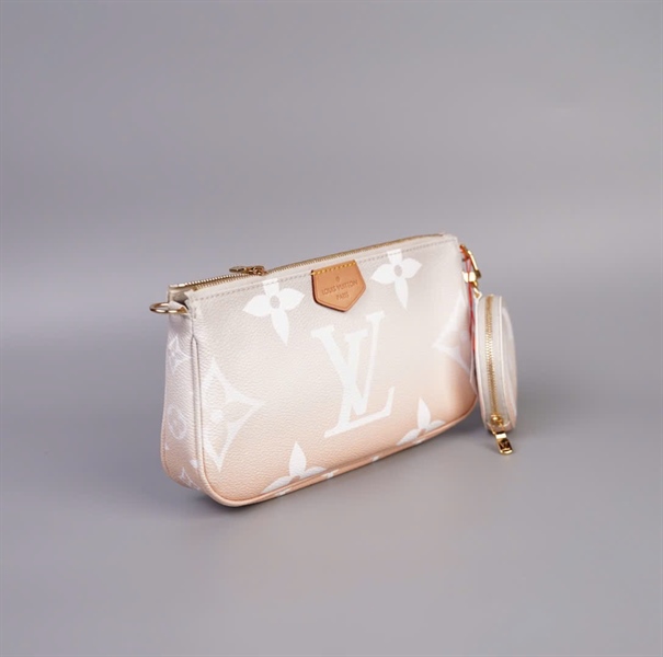 Túi LV hoa trắng nude size 23 kèm ví tròn (TB) +