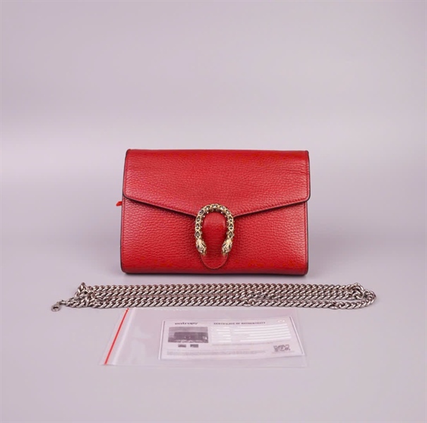 Túi GG Dionysus đỏ size 20 +