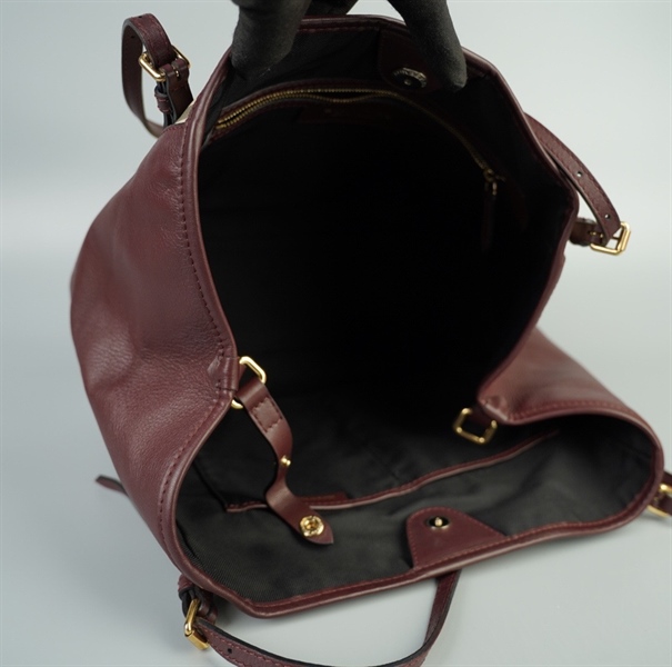 Túi BBR sọc phối da tím size 30 (TB) +