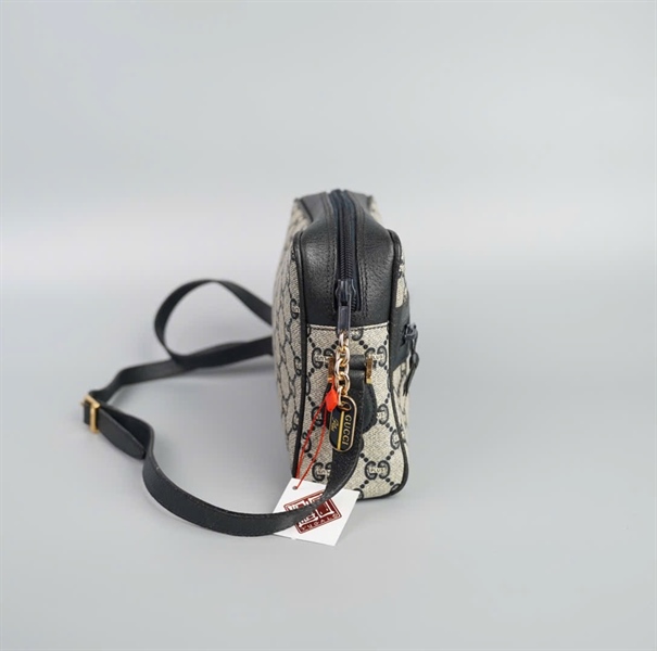 Túi GG cổ xám phối xanh đen +