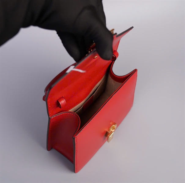 Túi GG Sylvie đỏ size 20 (TB) +