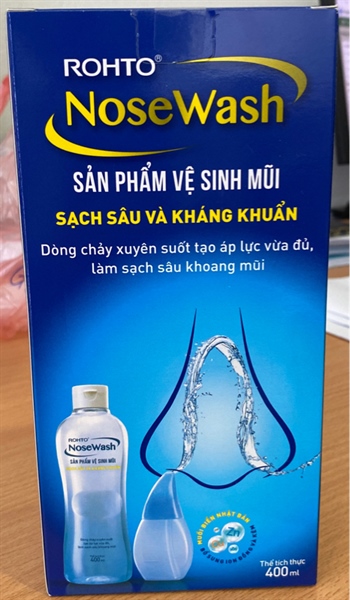 Sản phẩm vệ sinh mũi và dụng cụ (Rohto NoseWash) 400ml - Rohto VN