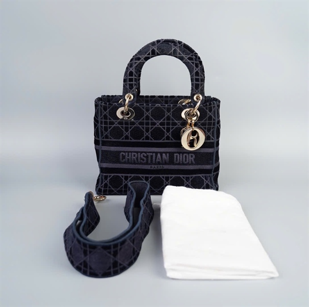 Túi Dior Lady xám xanh size 23 KG+